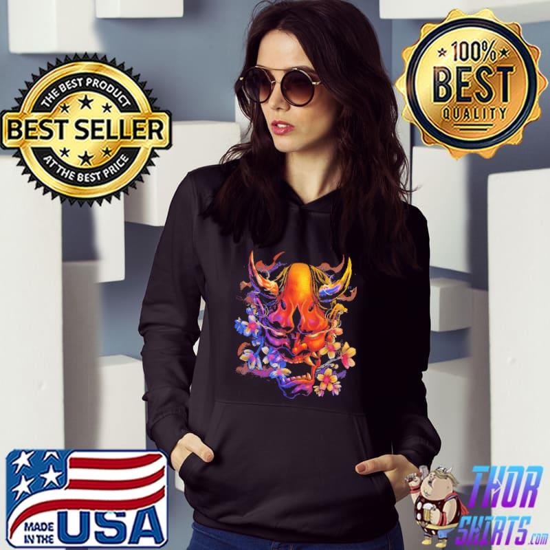 Oni Demon Mask Japanese Samurai Shirt