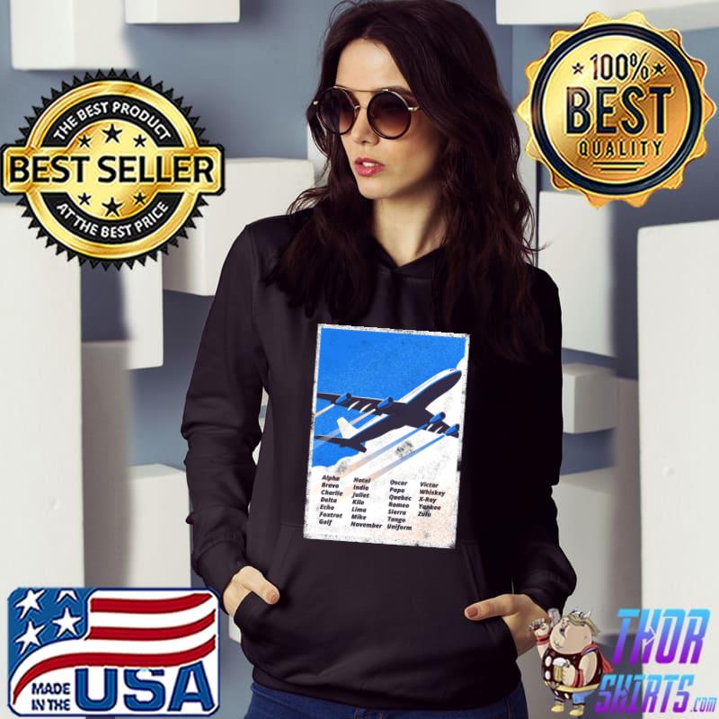 Pilot Alphabet Airplane Plane License Aviator Airport Pilots T-Shirt