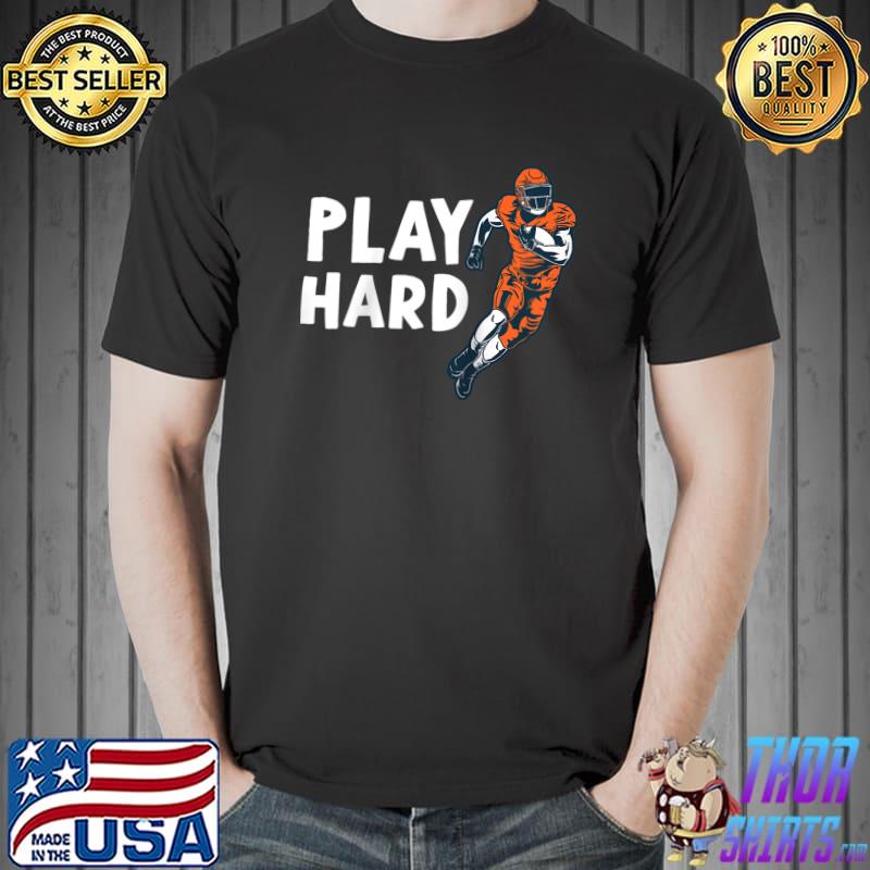 Play Hard League American Football Touchdown Mom Dad Kid Te Raglan Baseball T-s Unisex
