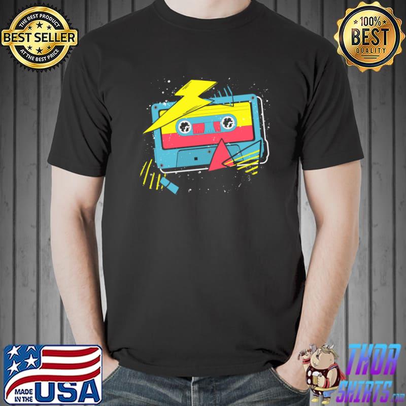 Pop Art 80s Music Lover Eighties Mixtape Vintage Cassette T-shirt