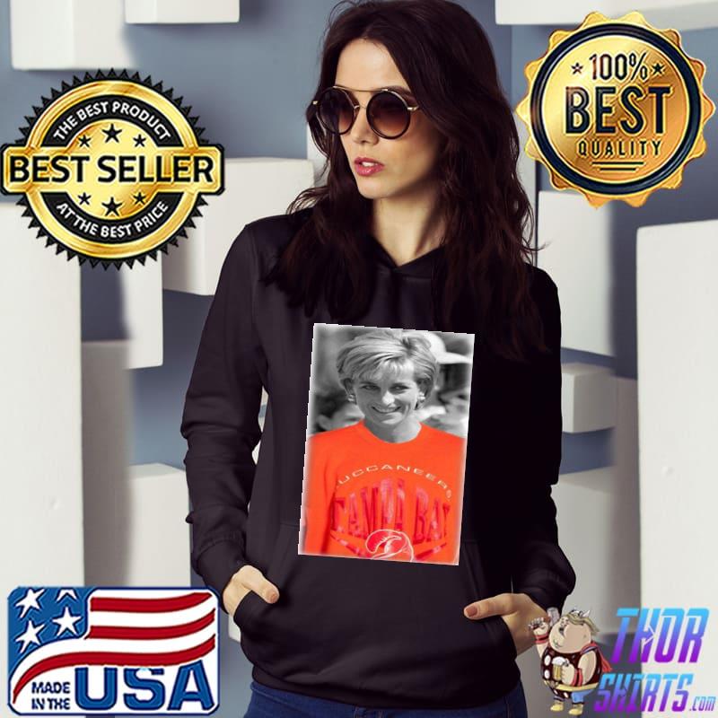 Princess Diana wearing Vintage Tampa Bay Buccaneers s Hoodie
