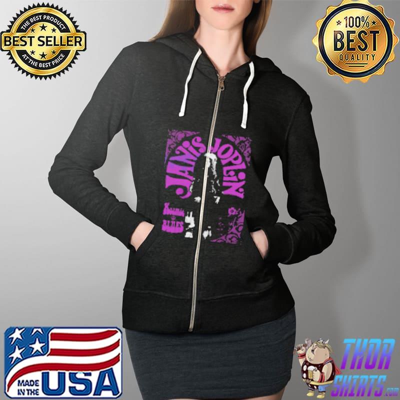Psychedelic Janis Joplin Shirt Full Zip Hooded