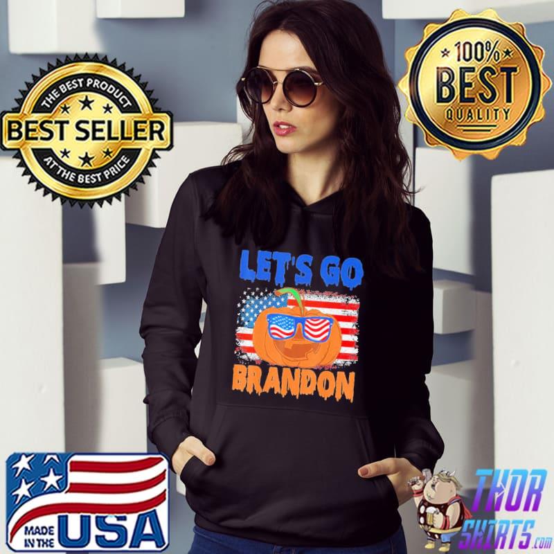 Pumpkin Sunglasses-Let’s Go Brandon Halloween Shirt