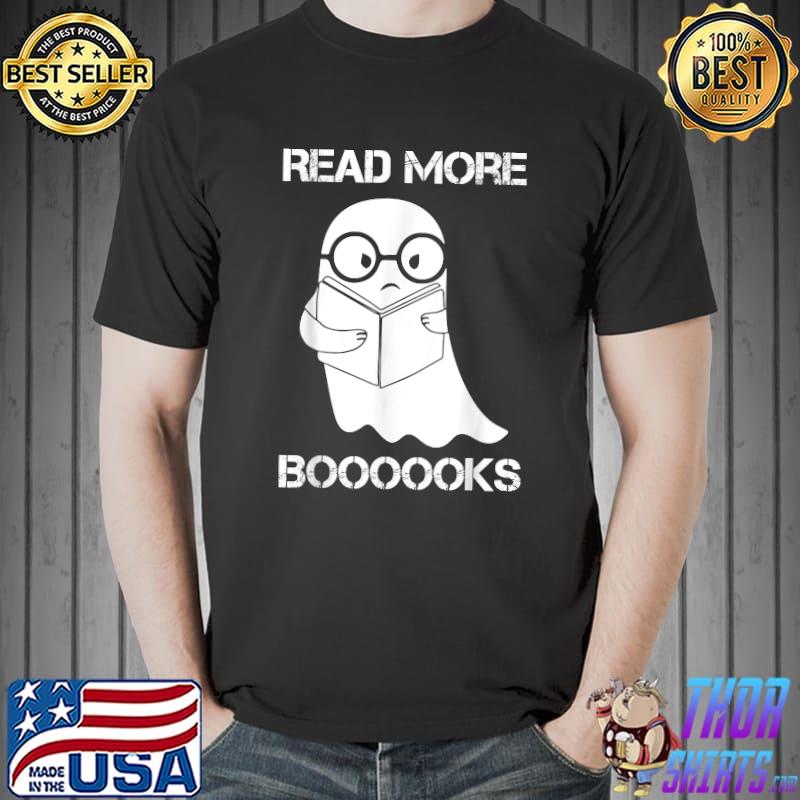 Read more boooooks Cute Ghost Read more boooooks Halloween T-Shirt Unisex