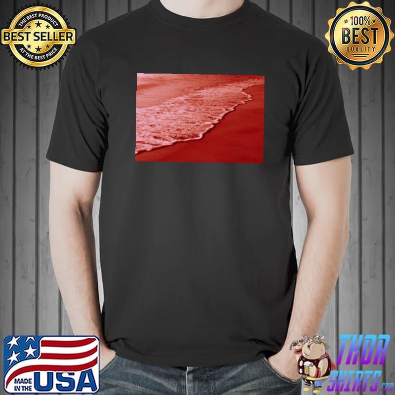 Red Ocean Water And Sand Shirt Unisex