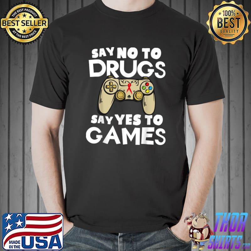 Red Ribbon Squad Week Say No To Say Yes To Video Games T-Shirt Unisex