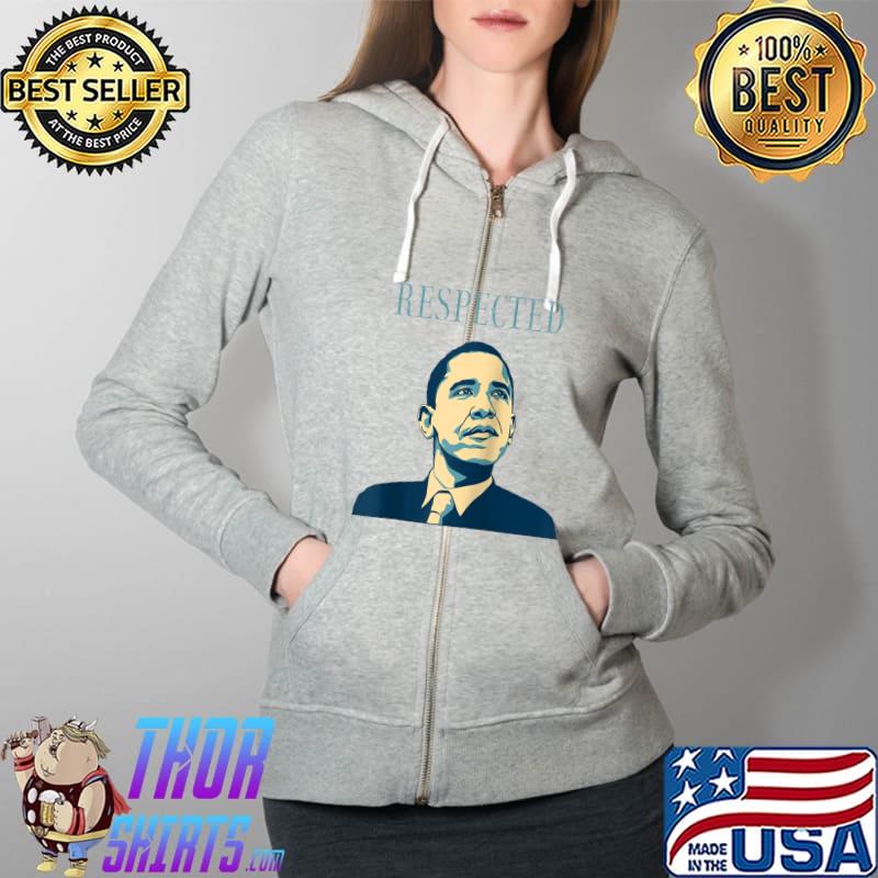 RESPECTED - Barack Obama Raglan Baseball T-s Full Zip Hooded