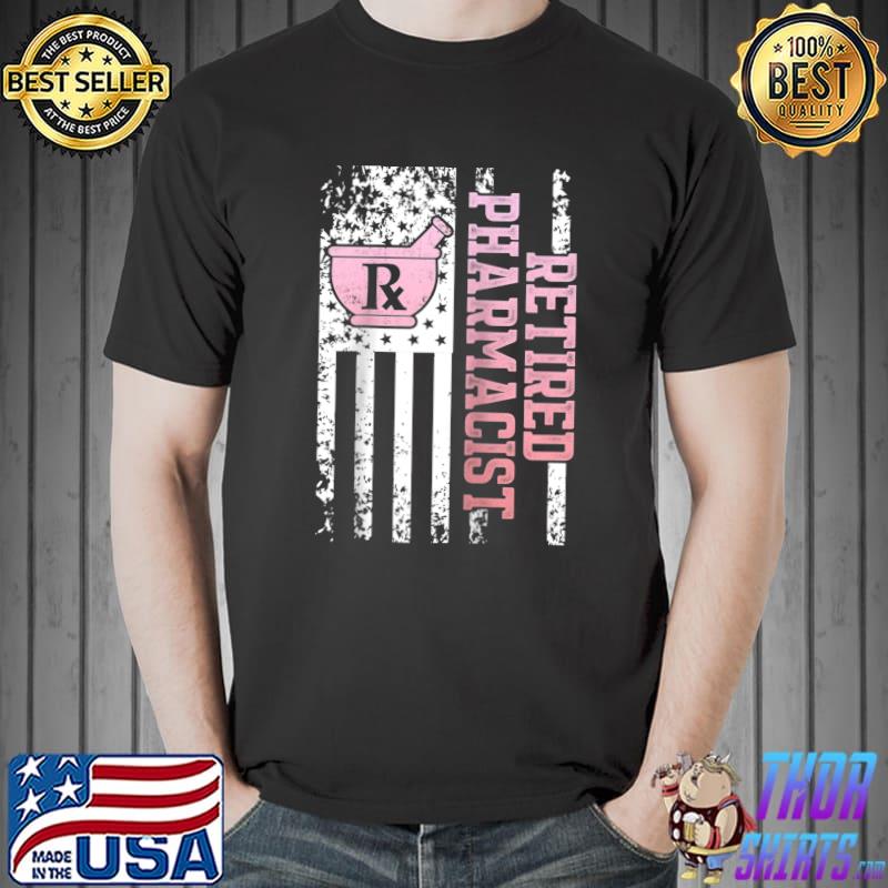 Retired Pharmacist Pharmacy Retirement Raglan Baseball T-shirt