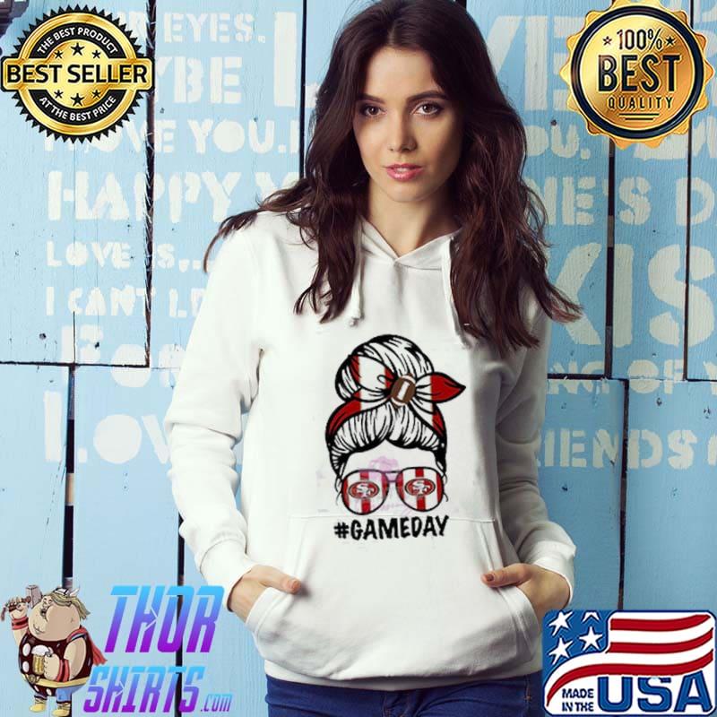 San Francisco 49ers Game Day Messy Bun s Hoodie