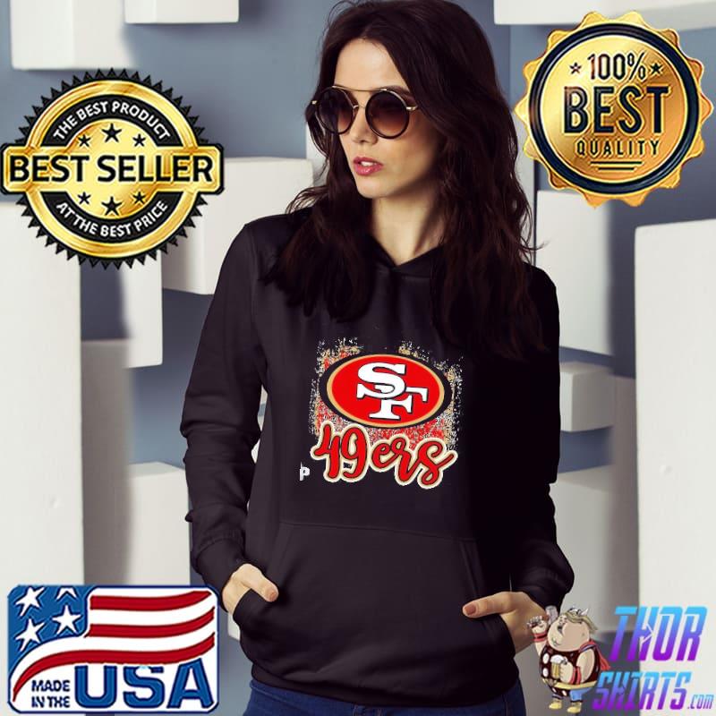 San Francisco 49ers Inspired Red and Gold Football Fan Shirt Hoodie
