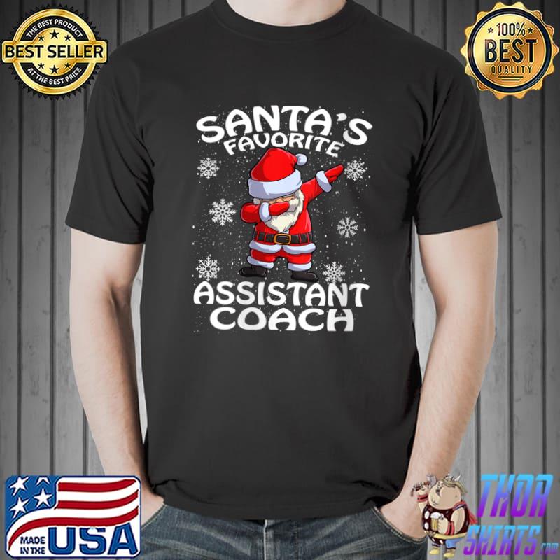 Santa's Favorite Assistant Coach Christmas T-Shirt