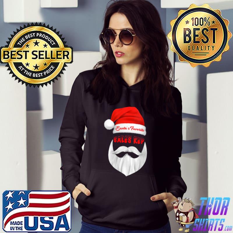 Santa's Favorite Sales Rep Funny Christmas T-Shirt Hoodie