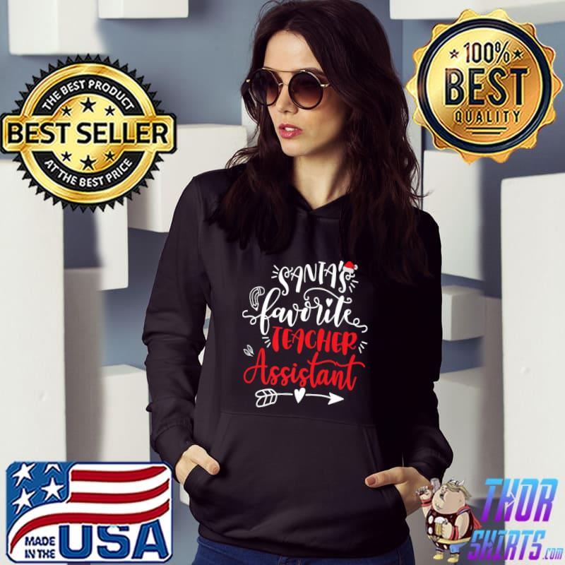 Santa's Favorite Teacher Assistant Christmas Party Xmas Premium T-Shirt