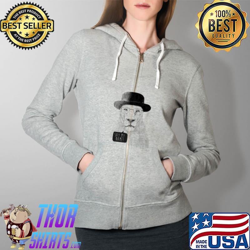 Say My Name Lion Shirt Full Zip Hooded