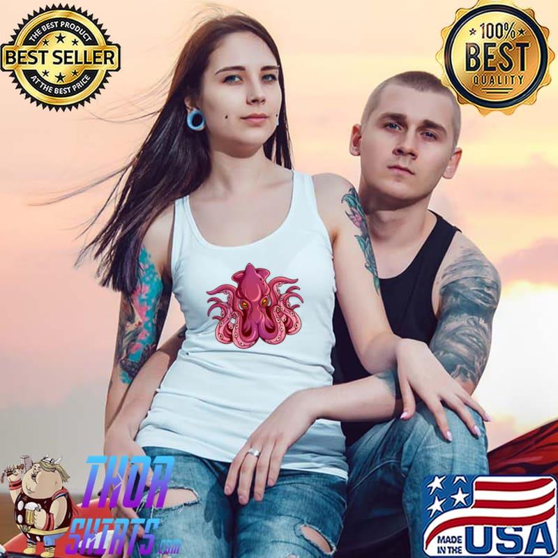 Sea Monster Kraken Sailing Anchor T-Shirt Tank Top