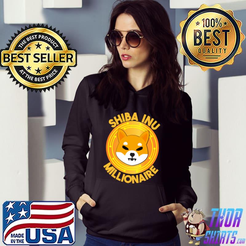 Shiba Coin Millionaire Shib Crypto HODL Shiba Inu Token T-s Hoodie