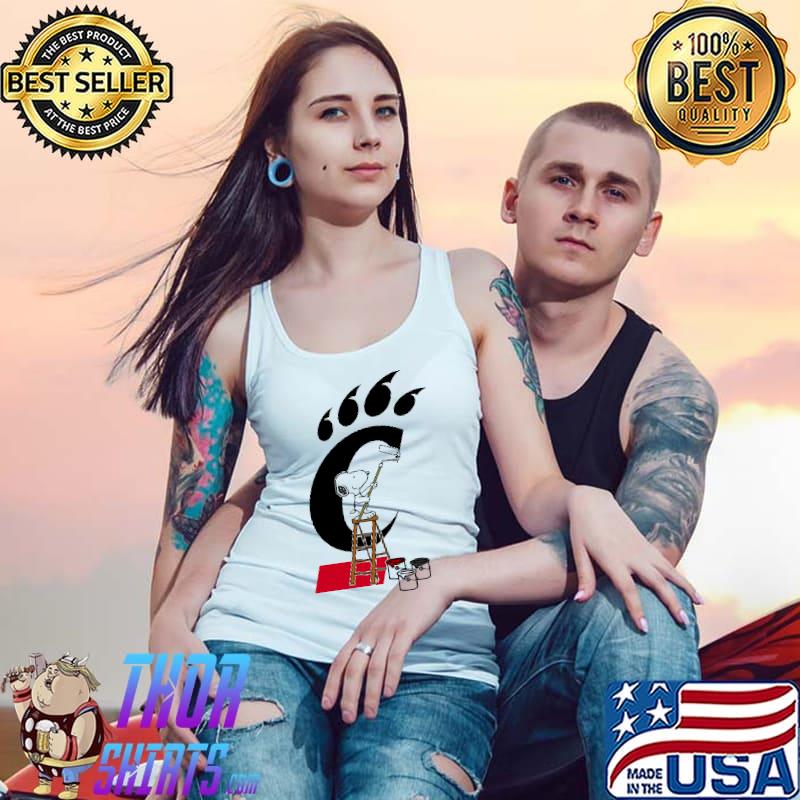 Snoopy Paints The Cincinnati Bearcats Shirt Tank Top