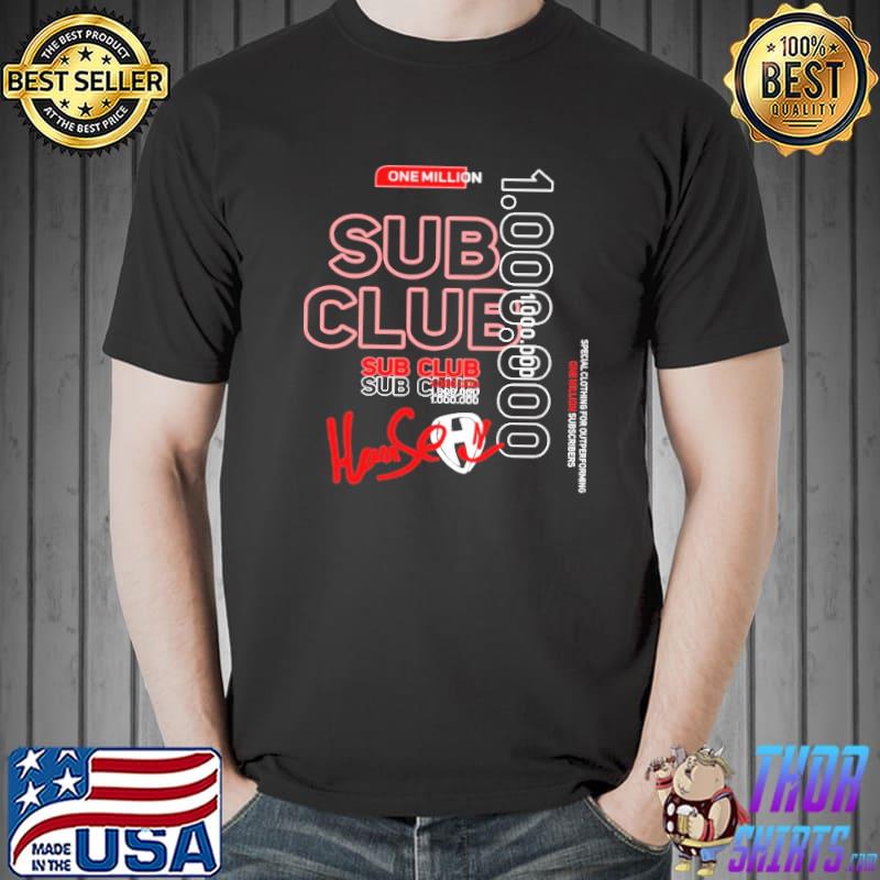 Special Clothing One Million Sub Club Signature shirt