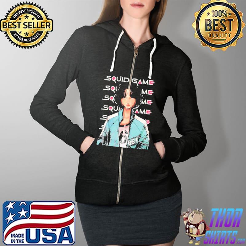Squid Game Player 067 Korean Game Shirt Full Zip Hooded
