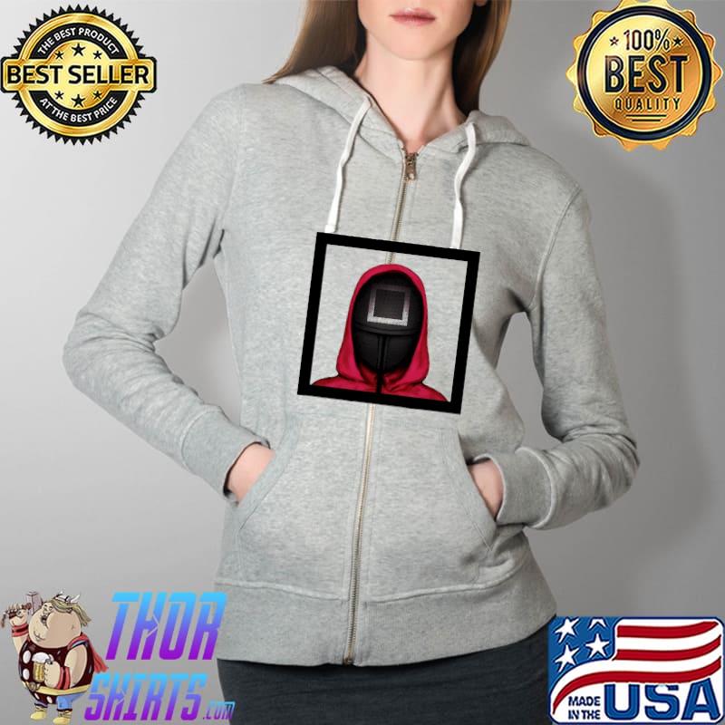 Squid Korean Game Tee Kdrama Square Mask s Full Zip Hooded