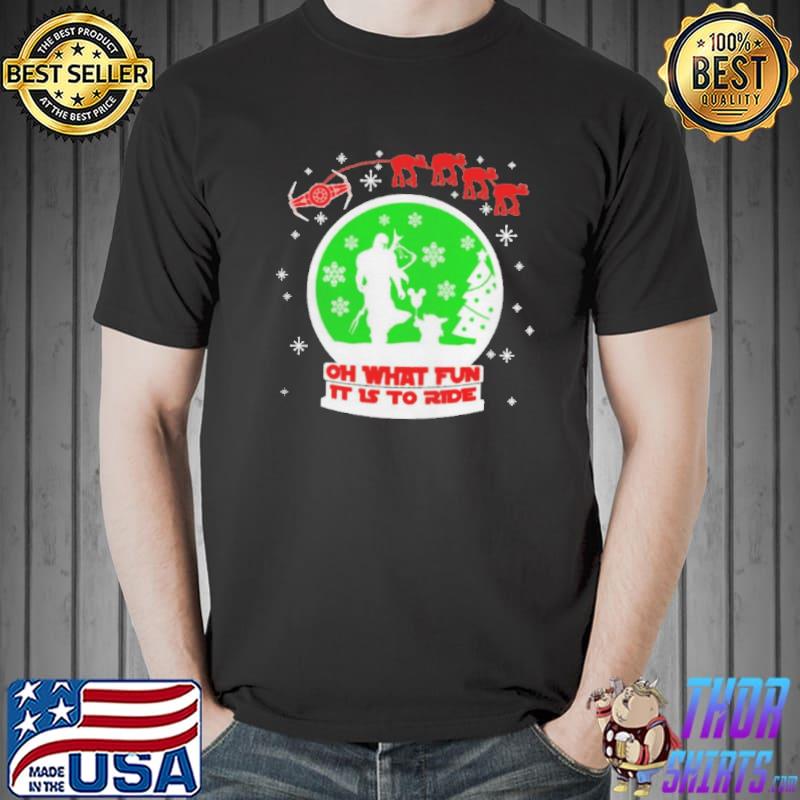 Star Wars The Mandalorian and Baby Yoda oh what fun it is to ride Christmas s Unisex