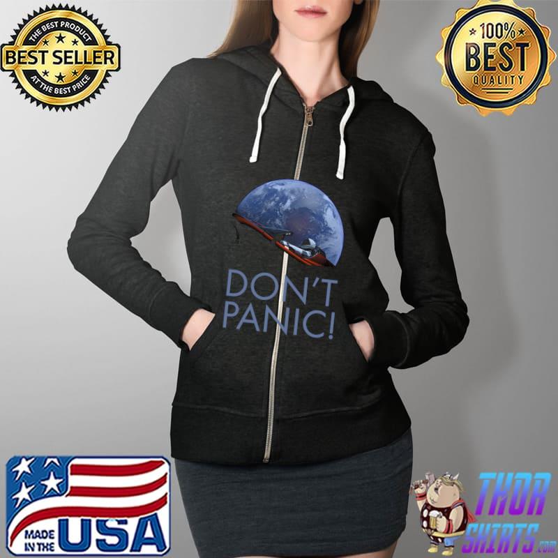 Starman Don't Panic In Orbit Fili Shirt Full Zip Hooded