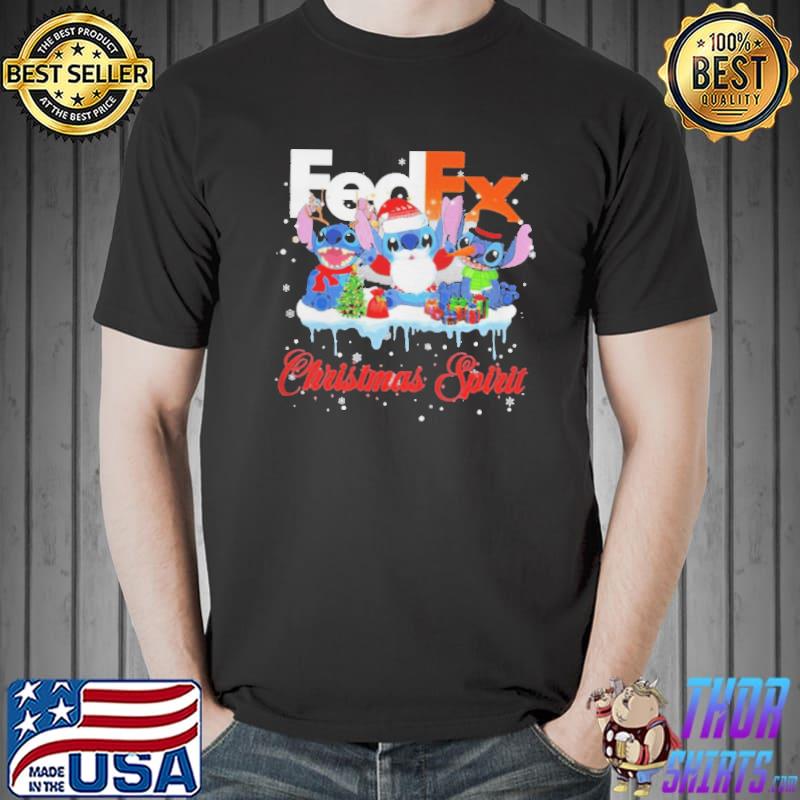 Stitch Fedex Christmas Spirit Shirt Unisex