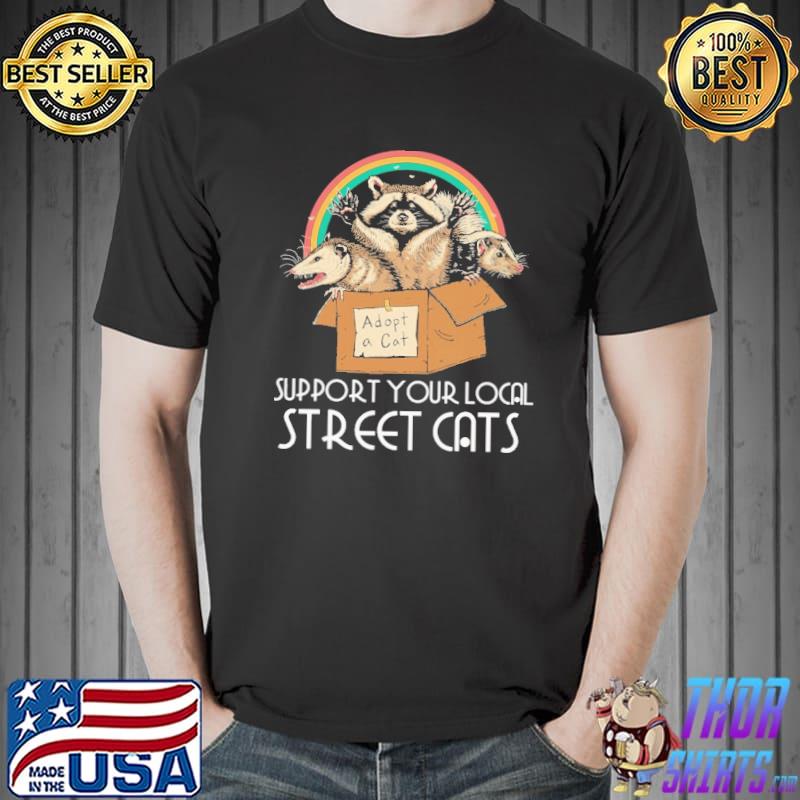 Street Cats Raccoon Opossum Skunk Shirt Unisex