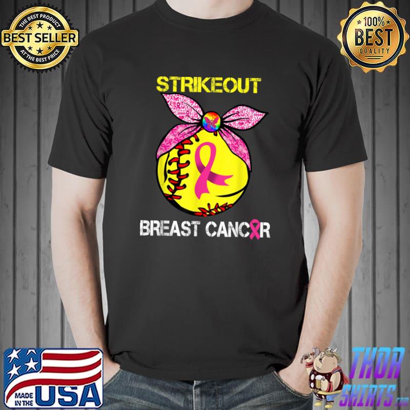Strike Out Breast Cancer Awareness Softball Fighters T-Shirt Unisex