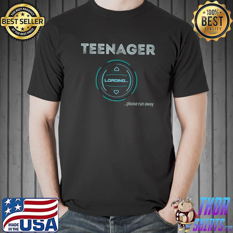 Teenager Loading Please Run Away Premium T-Shirt