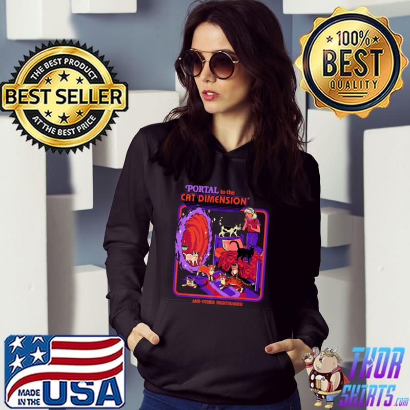 The Cat-Dimension-Portal-Nightmare for Cats Lover Premium T-Shirt