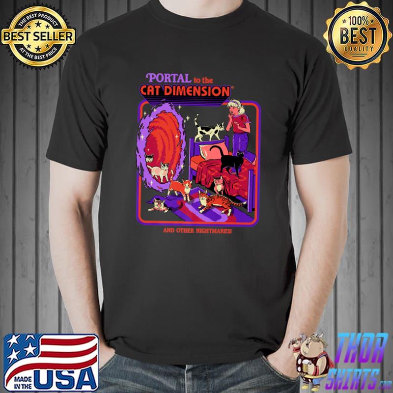 The Cat-Dimension-Portal-Nightmare for Cats Lover Premium T-Shirt Unisex