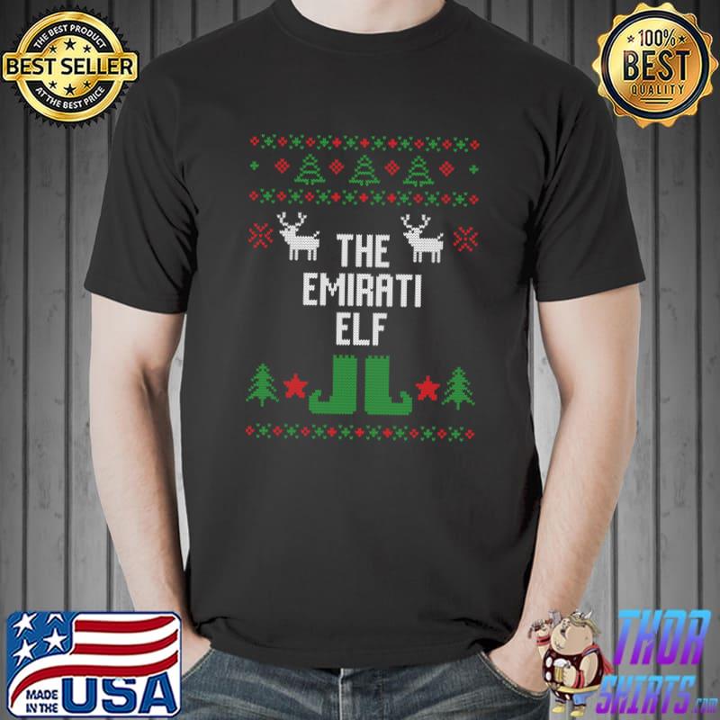 The Emirati Elf Ugly Christmas Style Winter Holiday Party T-shirt