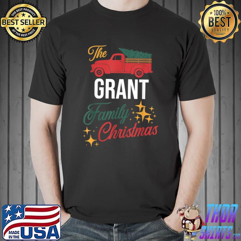 The Grant Family Christmas Matching Pajamas Group Gift T-Shirt