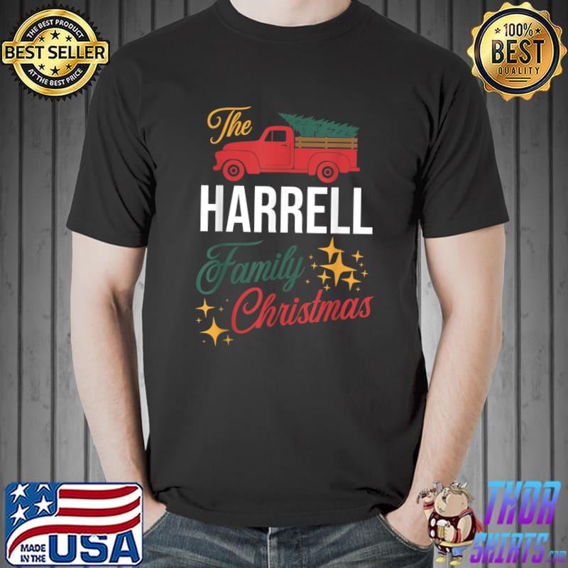 The Harrell Family Christmas Matching Pajamas Group Gift T-Shirt