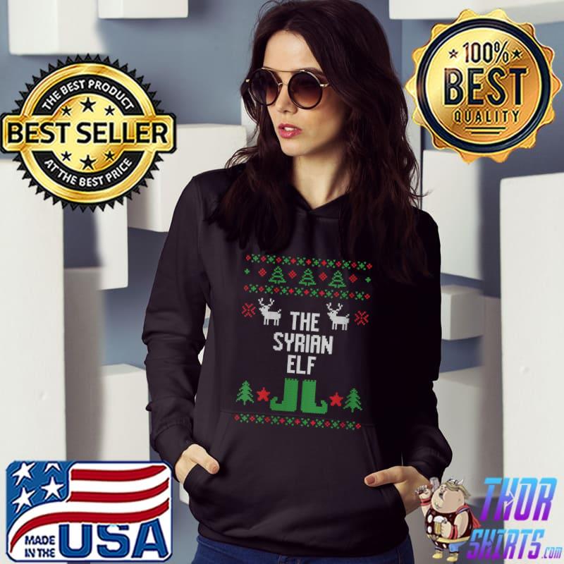 The Syrian Elf Ugly Christmas Style Winter Holiday Party T-Shirt Hoodie