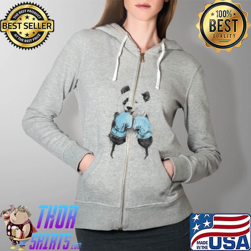 The Winner Balazs Boxing Panda Shirt Full Zip Hooded