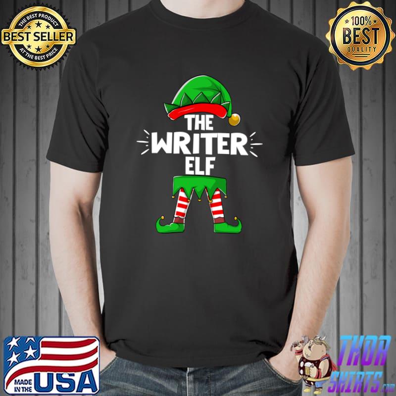 The Writer Elf Family Matching Group Christmas Holiday Xmas T-shirt
