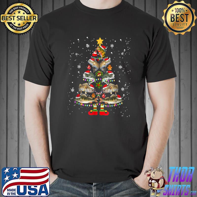 This is My Christmas Pajama Shirt Christmas Merry Fishmas T-Shirt