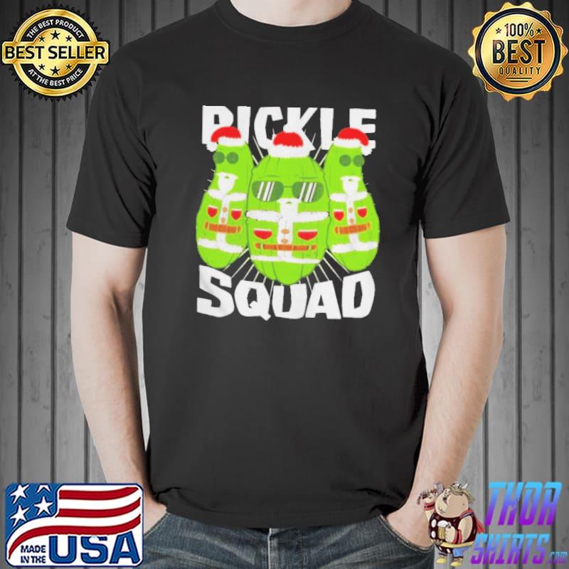 Three Pickles Santa Squad Merry Christmas Shirt Unisex