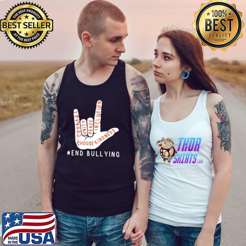 Unity Day Orange Kids 2021 Anti Bullying Love Sign Language T-Shirt Tank Top