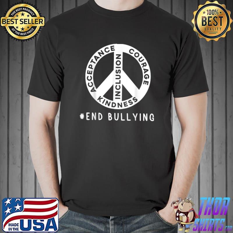 Unity Day Orange Kids 2021 Anti Bullying Peace Sign T-Shirt Unisex