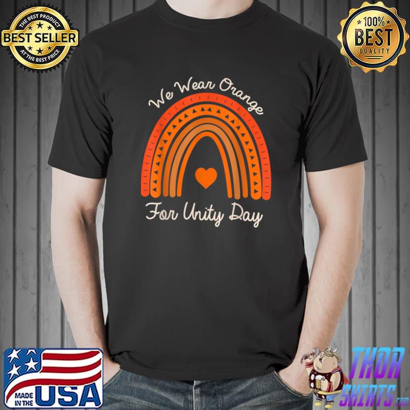 Unity-Day-Orange-Rainbow We Wear-Orange For Unity-Day T-Shirt