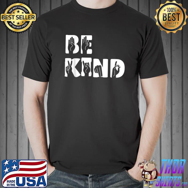 Unity Day Shirt Orange Kids Be Kind Hand Sign Anti Bullying T-Shirt