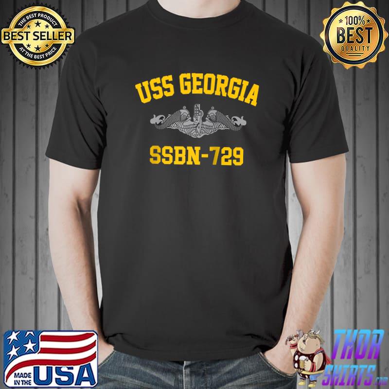 USS Georgia SSBN-729 Raglan Baseball T-s Unisex