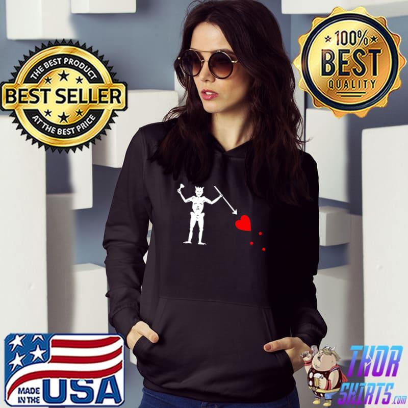 Vintage Edward Teach Jolly Roger Flag T-Shirt Hoodie