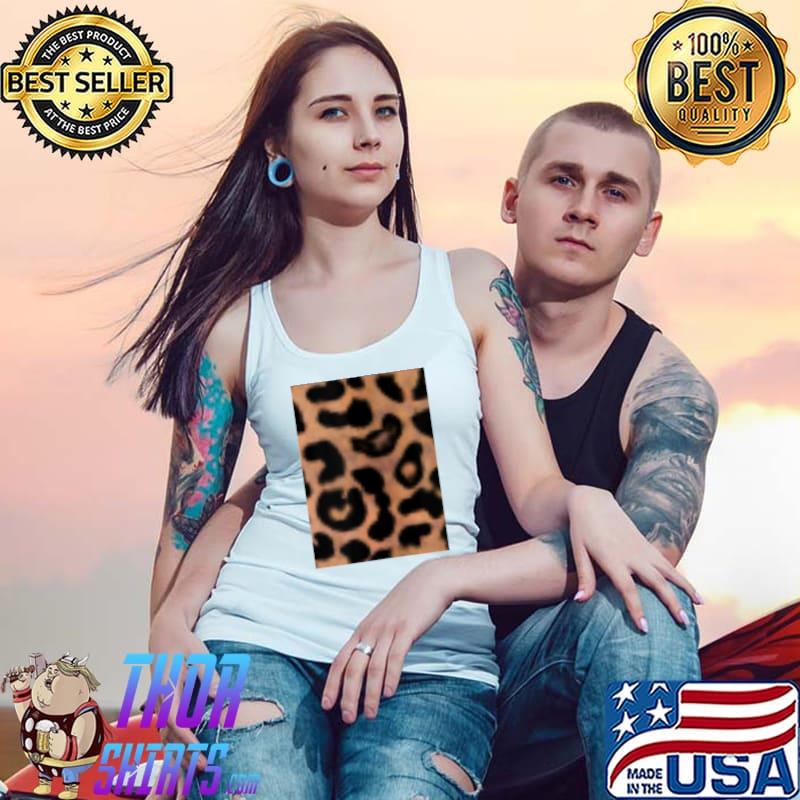 Vintage Leopard Printed Pocket T-Shirt Tank Top
