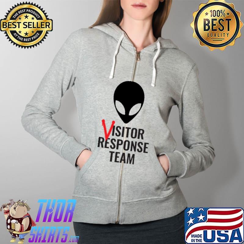 Visitor Response Team Alien T-Shirt Full Zip Hooded
