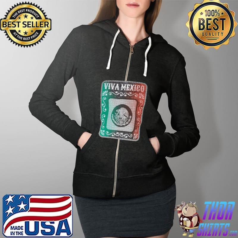 Viva Mexico Shirt Full Zip Hooded
