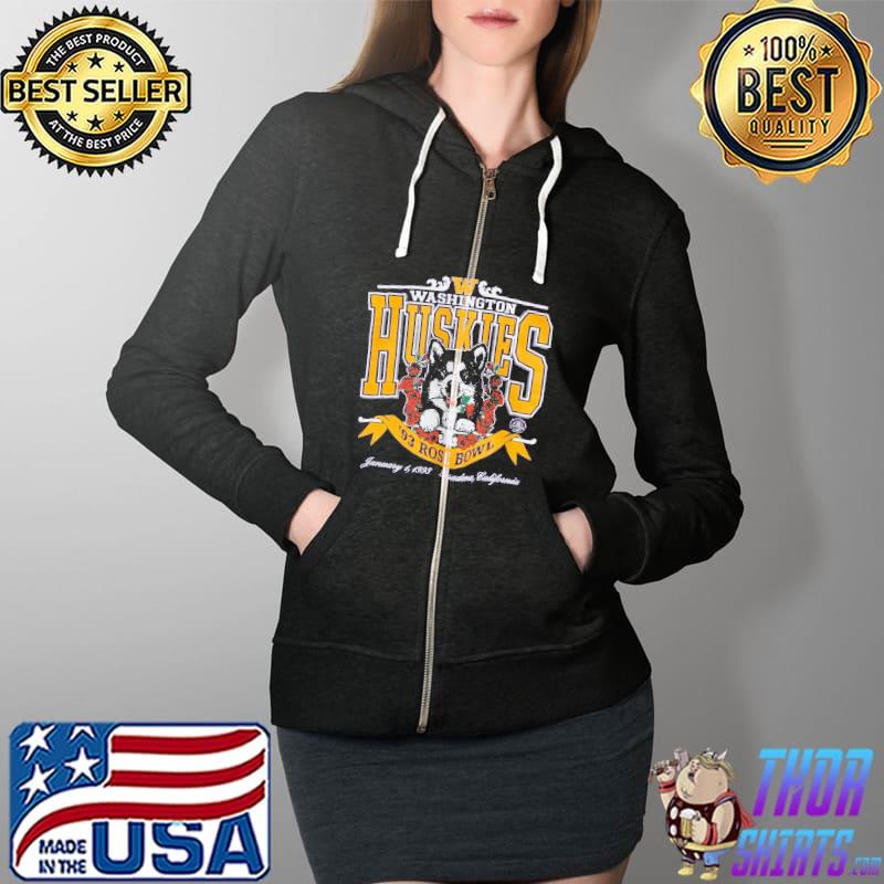 Washington Huskies Rose Bowl Shirt Full Zip Hooded